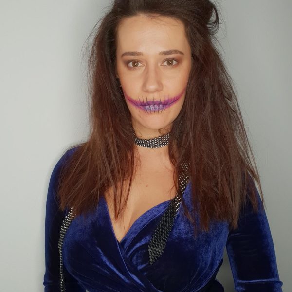 Jagermeister Halloween Party Machiaj Prostetic Romania purple mouth